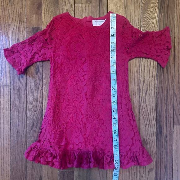 Mud Kingdom Girls Dress Red Lace dress size 5 *Brand size chart in photos - Picture 6 of 15